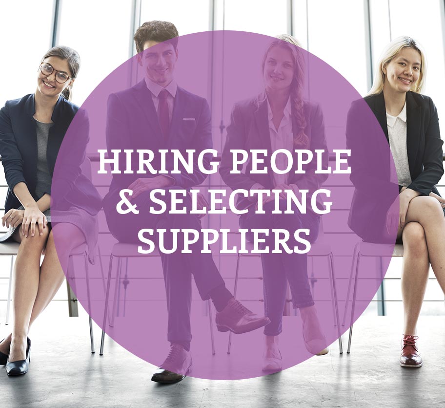 Hiring People & Selecting Suppliers